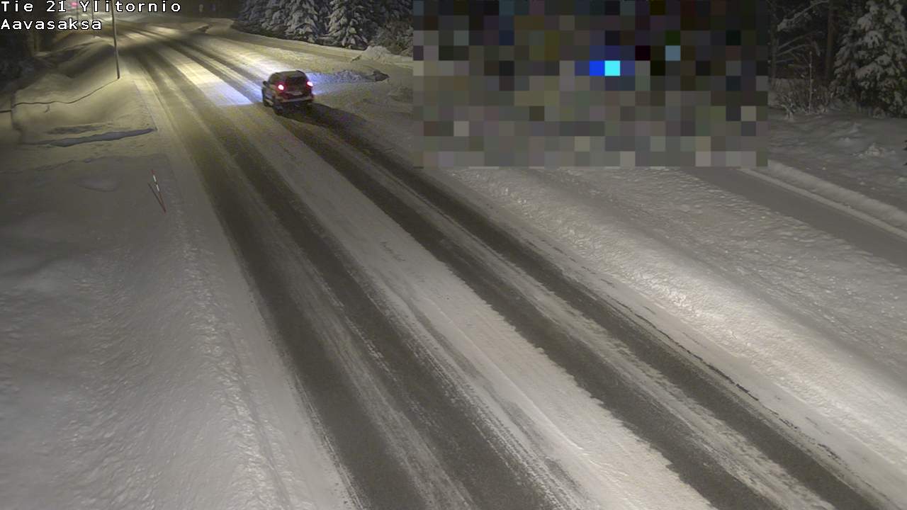 Weather Camera Image Väg 21 Ylitornio_Aavasaksa, Muonio, Lappi