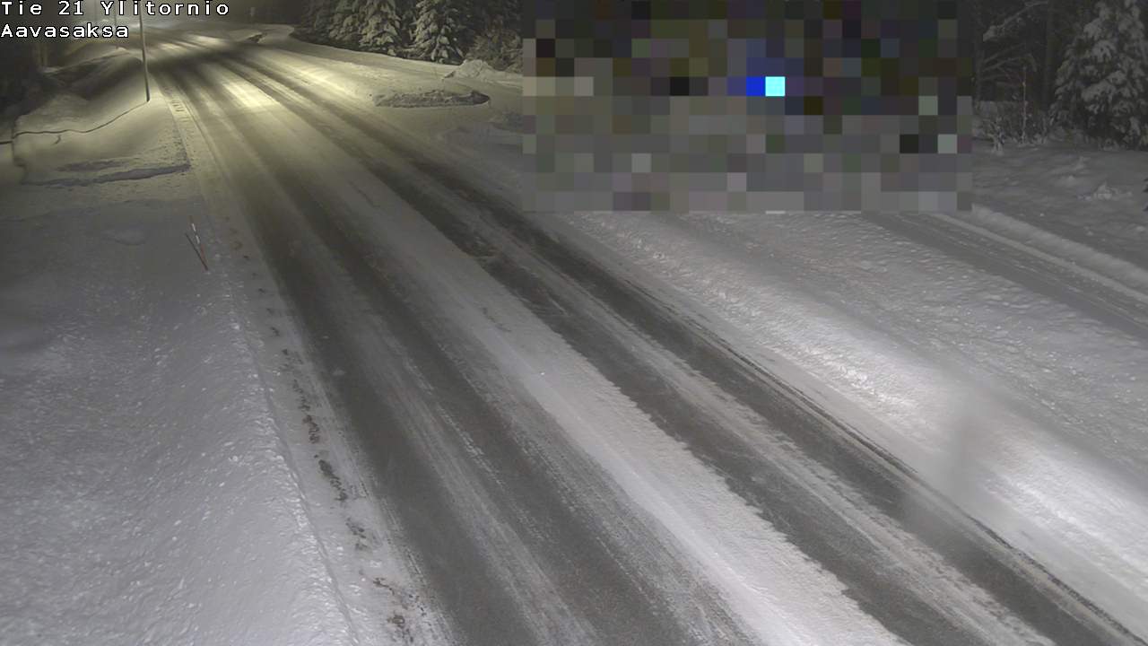 Weather Camera Image Väg 21 Ylitornio_Aavasaksa, Muonio, Lappi