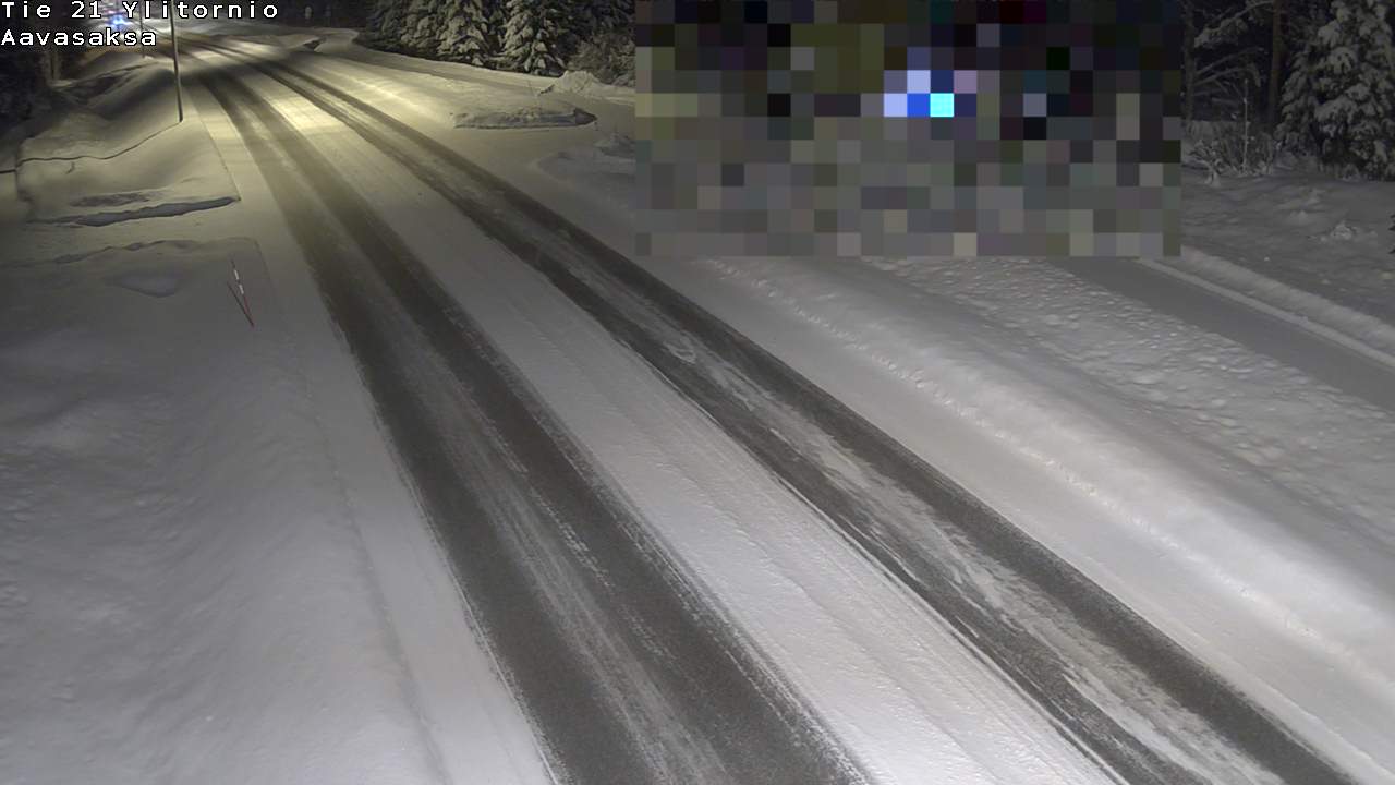 Weather Camera Image Väg 21 Ylitornio_Aavasaksa, Muonio, Lappi