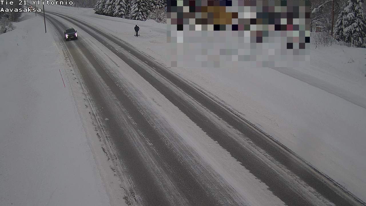 Weather Camera Image Väg 21 Ylitornio_Aavasaksa, Muonio, Lappi