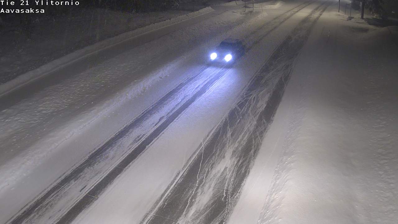 Weather Camera Image Väg 21 Ylitornio_Aavasaksa, Muonio, Lappi