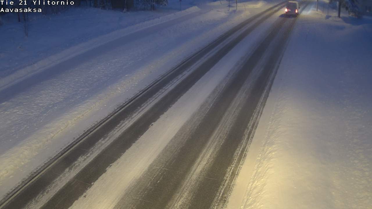 Weather Camera Image Väg 21 Ylitornio_Aavasaksa, Muonio, Lappi