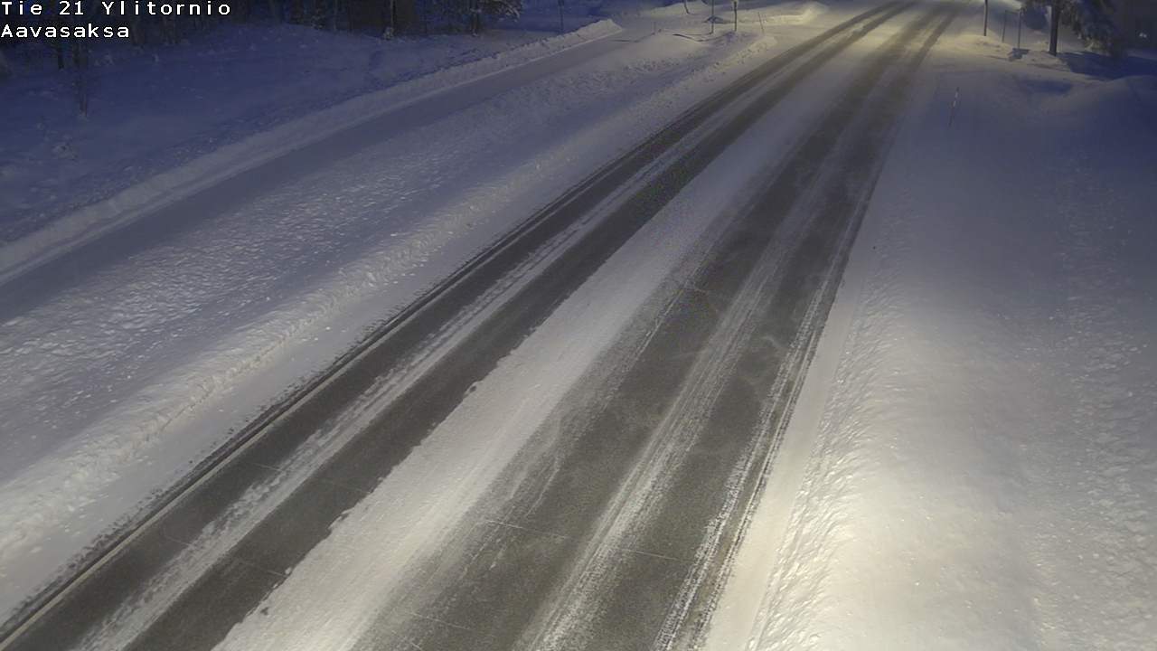 Weather Camera Image Väg 21 Ylitornio_Aavasaksa, Muonio, Lappi
