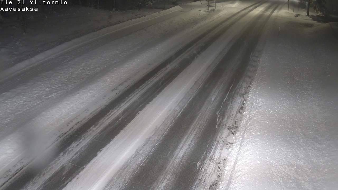 Weather Camera Image Väg 21 Ylitornio_Aavasaksa, Muonio, Lappi