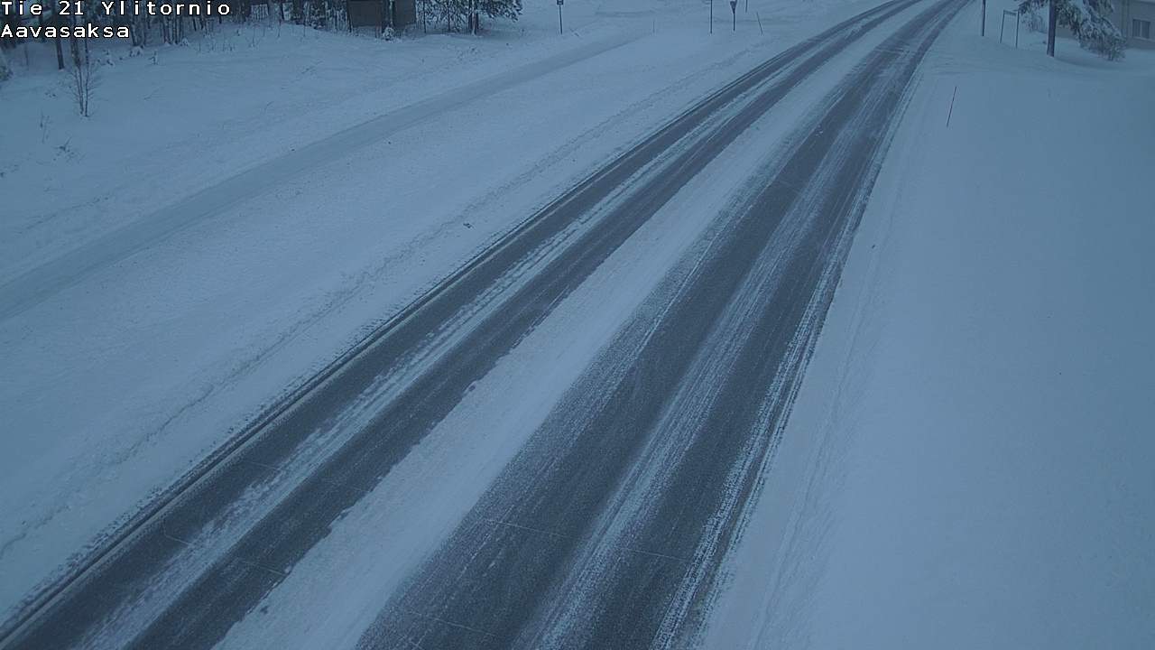 Weather Camera Image Väg 21 Ylitornio_Aavasaksa, Muonio, Lappi