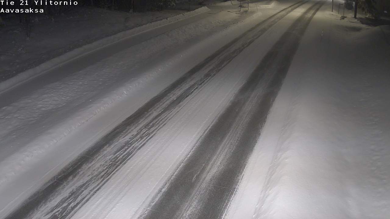 Weather Camera Image Väg 21 Ylitornio_Aavasaksa, Muonio, Lappi
