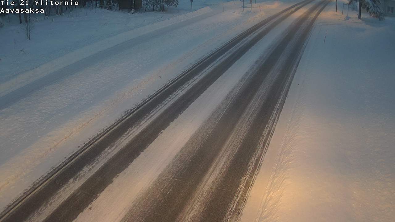 Weather Camera Image Väg 21 Ylitornio_Aavasaksa, Muonio, Lappi