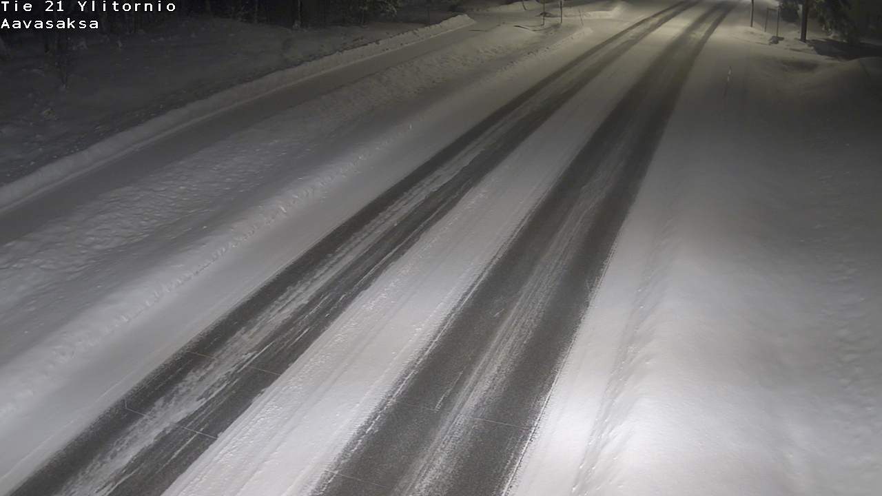 Weather Camera Image Väg 21 Ylitornio_Aavasaksa, Muonio, Lappi