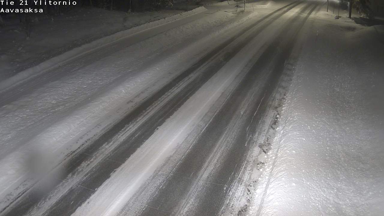 Weather Camera Image Väg 21 Ylitornio_Aavasaksa, Muonio, Lappi