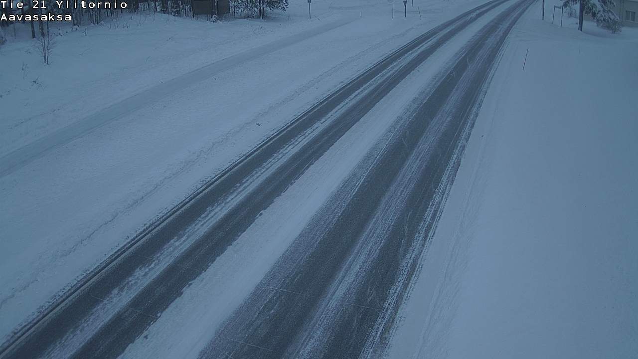 Weather Camera Image Väg 21 Ylitornio_Aavasaksa, Muonio, Lappi