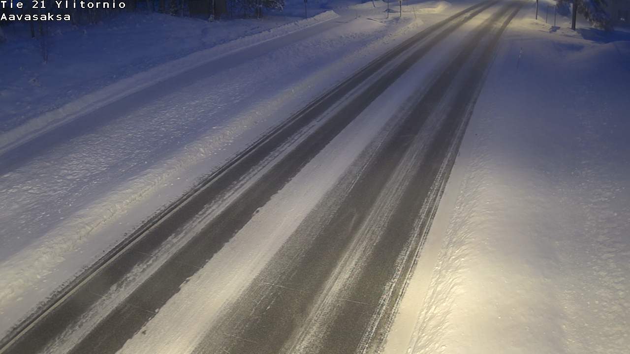 Weather Camera Image Väg 21 Ylitornio_Aavasaksa, Muonio, Lappi