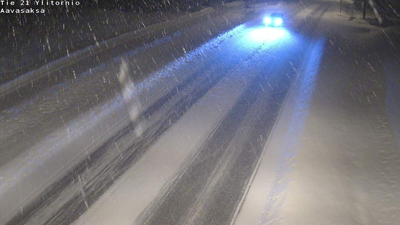 Weather Camera Image Väg 21 Ylitornio_Aavasaksa, Muonio, Lappi