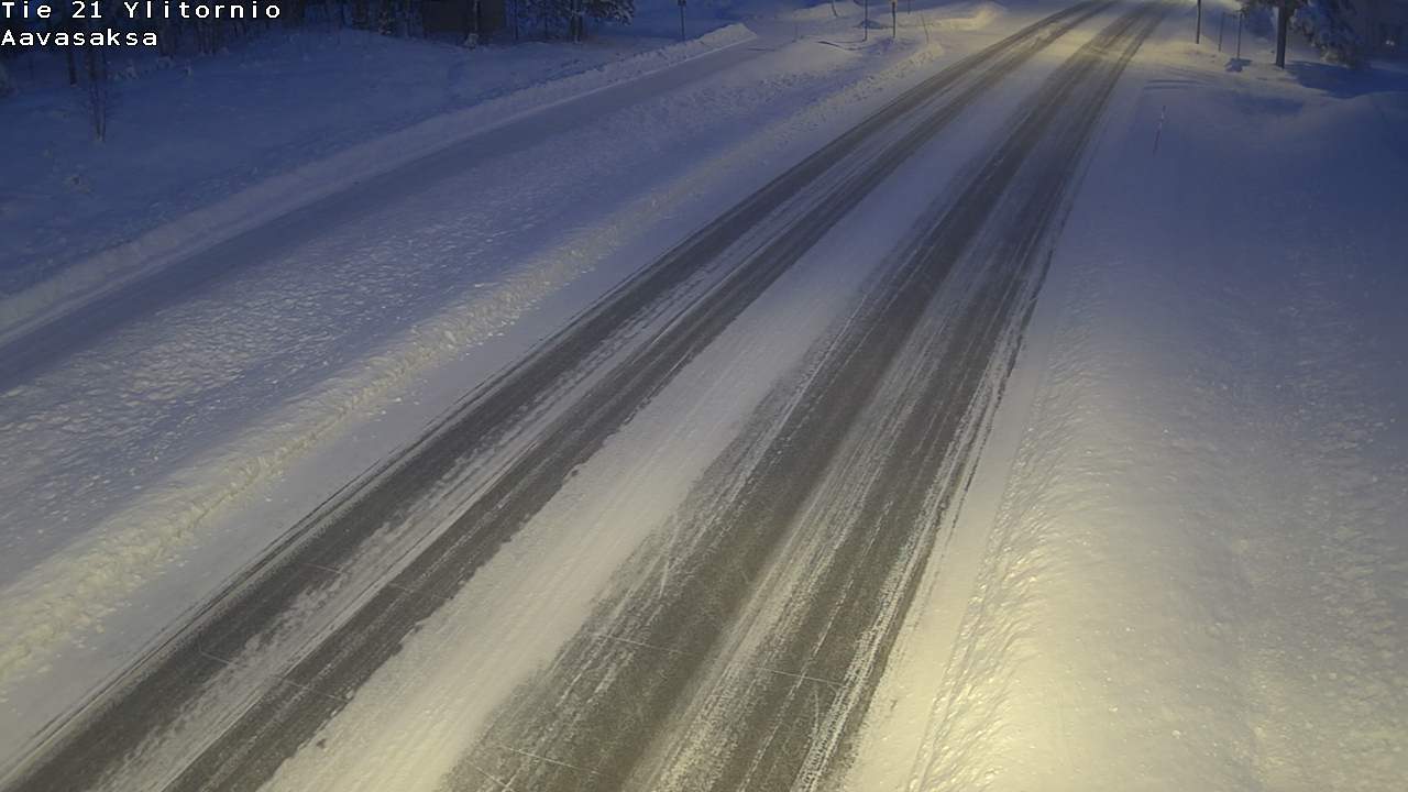 Weather Camera Image Väg 21 Ylitornio_Aavasaksa, Muonio, Lappi