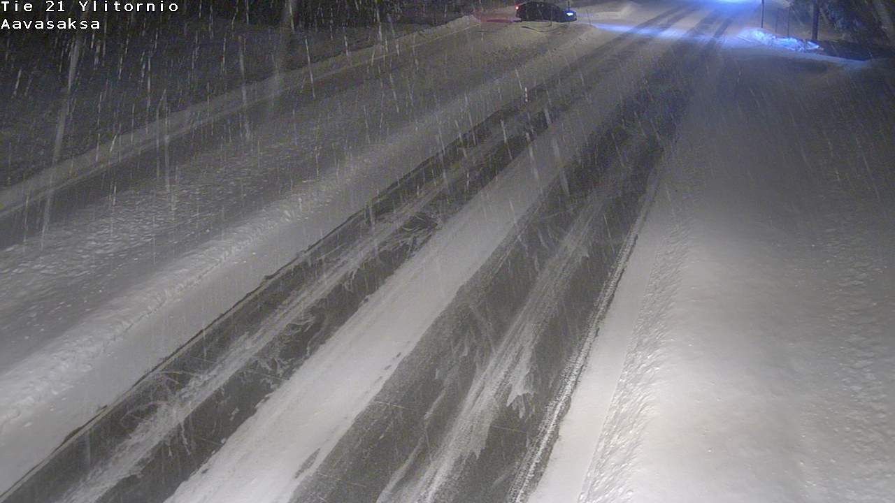 Weather Camera Image Väg 21 Ylitornio_Aavasaksa, Muonio, Lappi