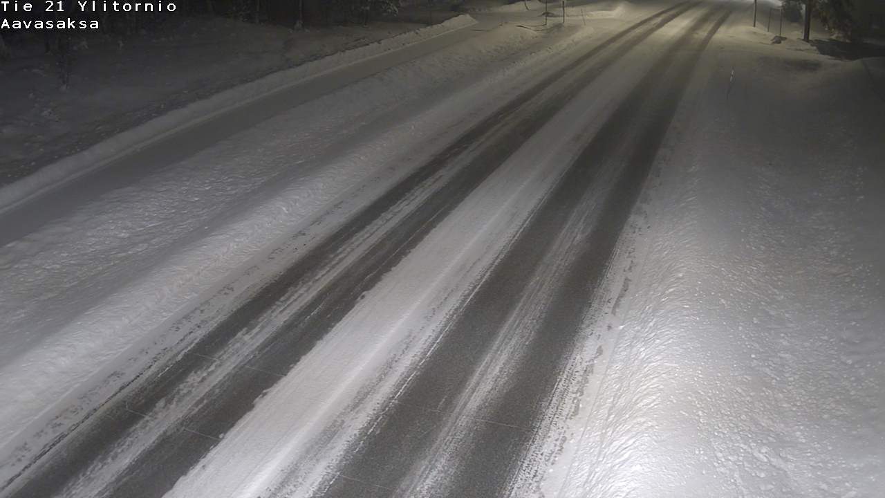 Weather Camera Image Väg 21 Ylitornio_Aavasaksa, Muonio, Lappi