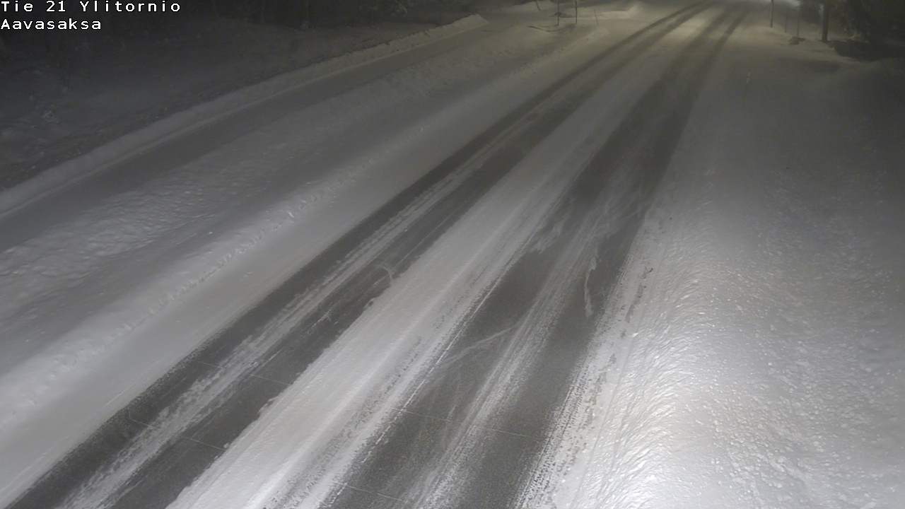 Weather Camera Image Väg 21 Ylitornio_Aavasaksa, Muonio, Lappi