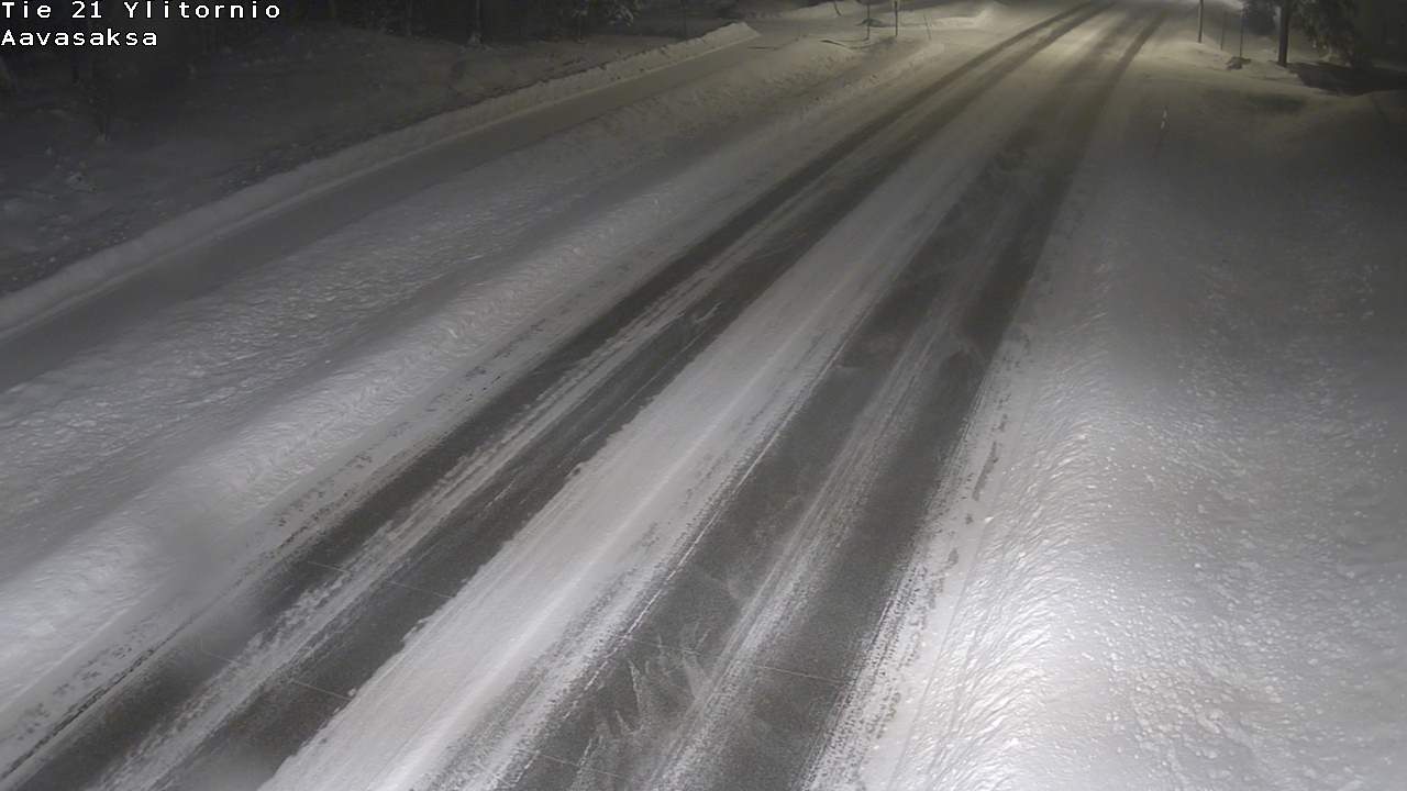Weather Camera Image Väg 21 Ylitornio_Aavasaksa, Muonio, Lappi