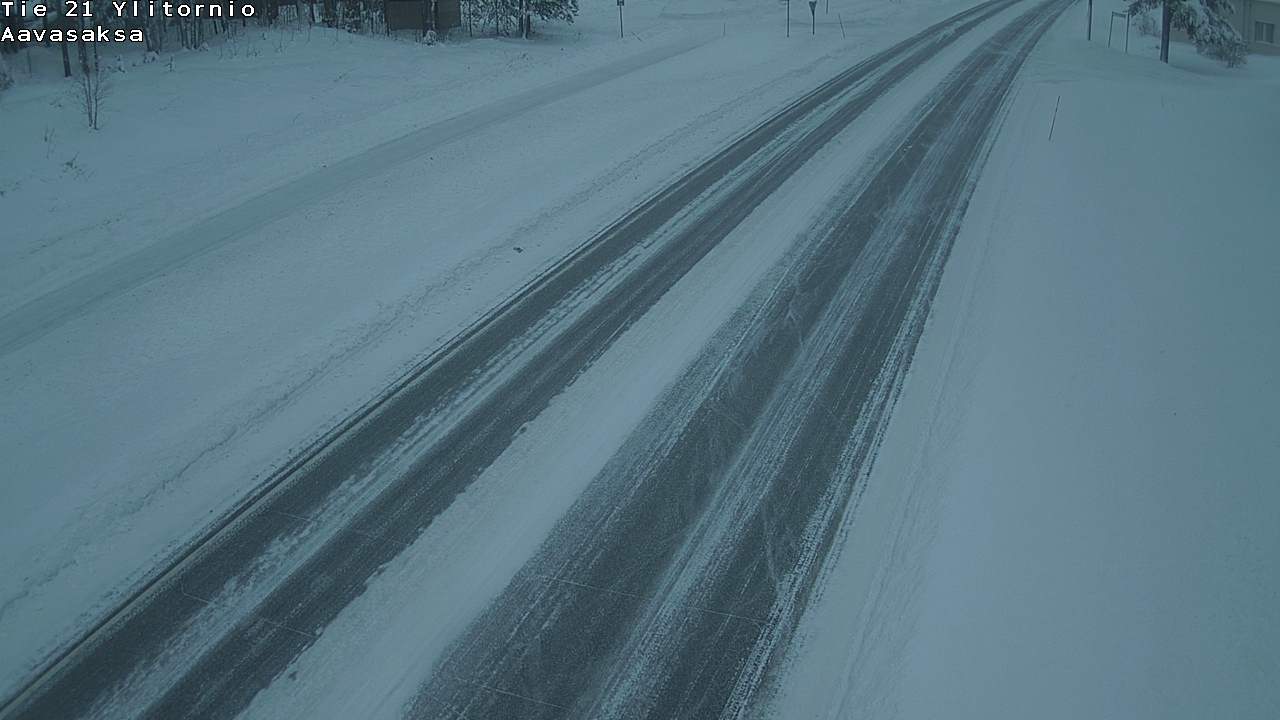 Weather Camera Image Väg 21 Ylitornio_Aavasaksa, Muonio, Lappi