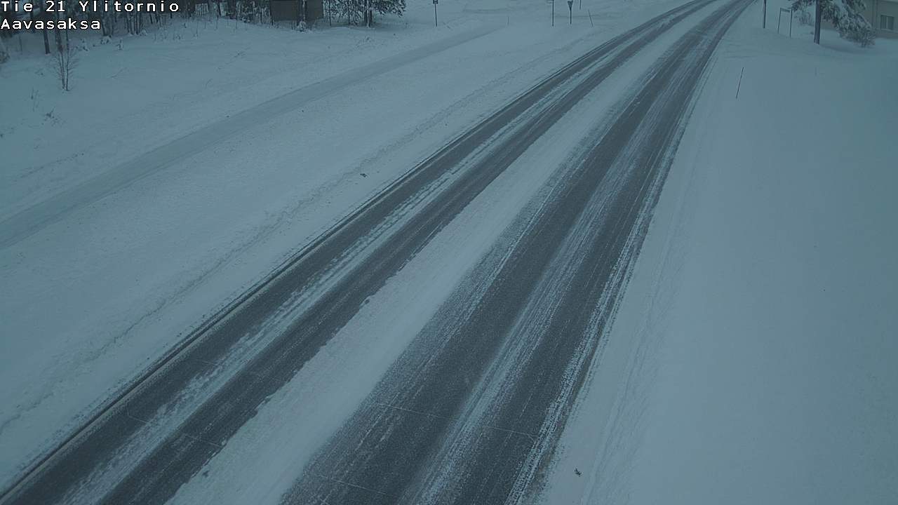 Weather Camera Image Väg 21 Ylitornio_Aavasaksa, Muonio, Lappi