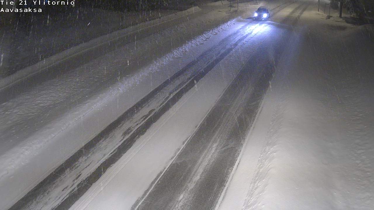 Weather Camera Image Väg 21 Ylitornio_Aavasaksa, Muonio, Lappi