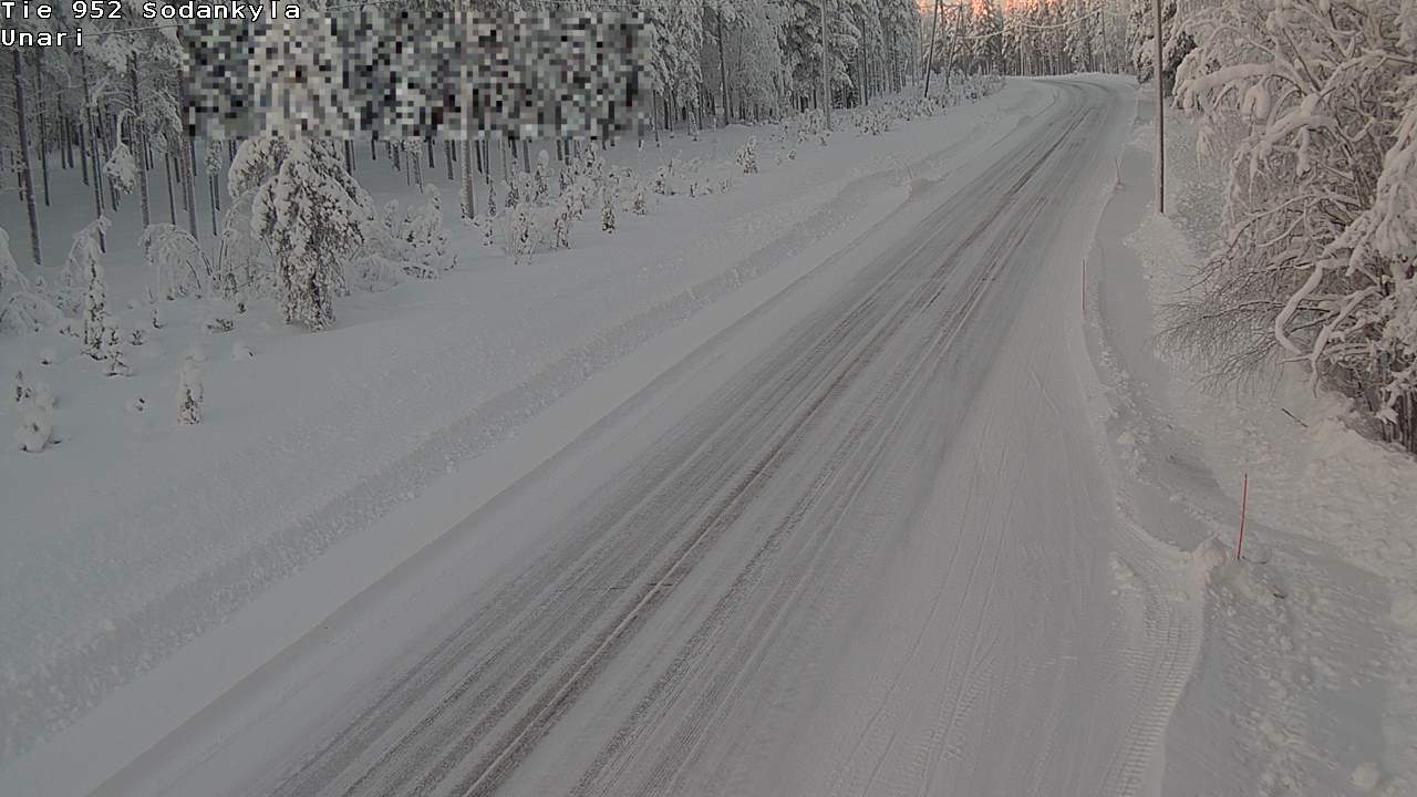 Weather Camera Image Road 952 Sodankylä, Unari, Sodankylä, Lappi