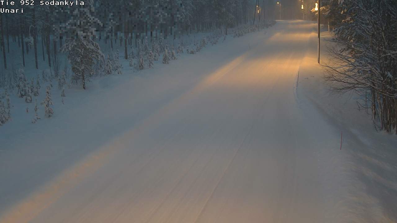 Weather Camera Image Väg 952 Sodankylä, Unari, Sodankylä, Lappi