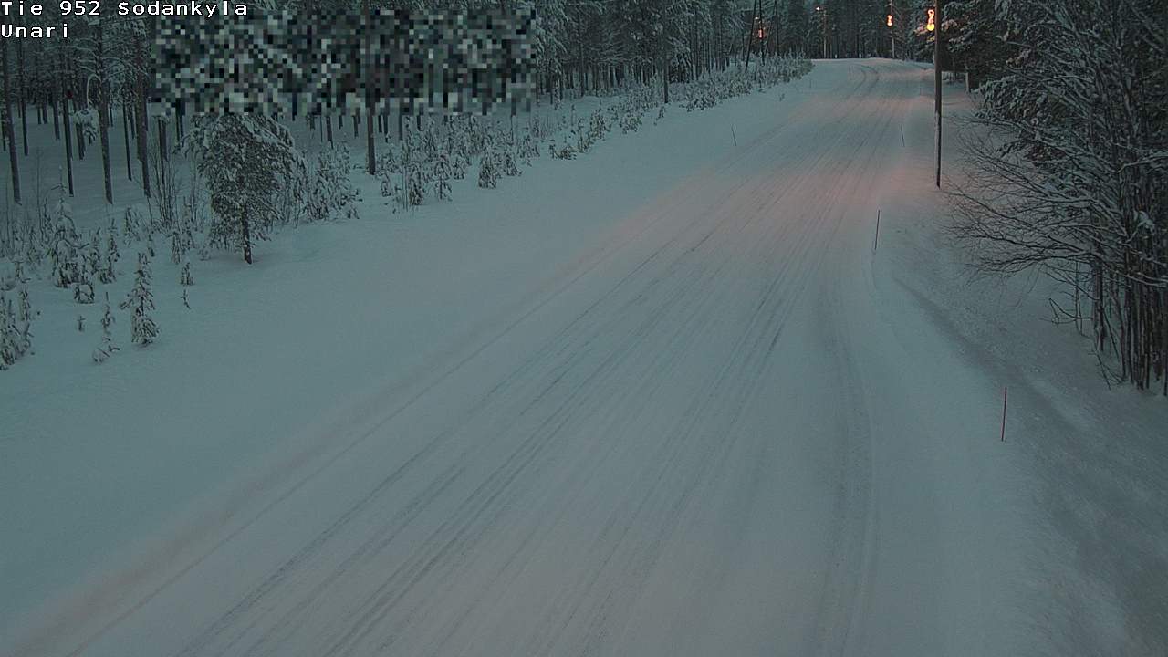 Weather Camera Image Väg 952 Sodankylä, Unari, Sodankylä, Lappi