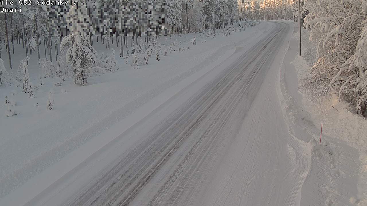 Weather Camera Image Road 952 Sodankylä, Unari, Sodankylä, Lappi