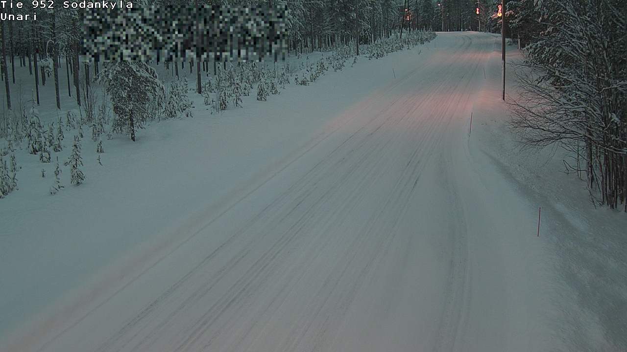 Weather Camera Image Väg 952 Sodankylä, Unari, Sodankylä, Lappi