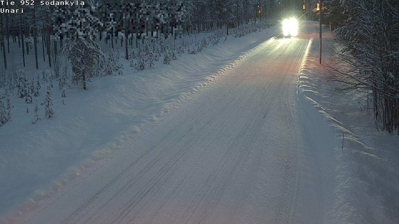 Weather Camera Image Väg 952 Sodankylä, Unari, Sodankylä, Lappi