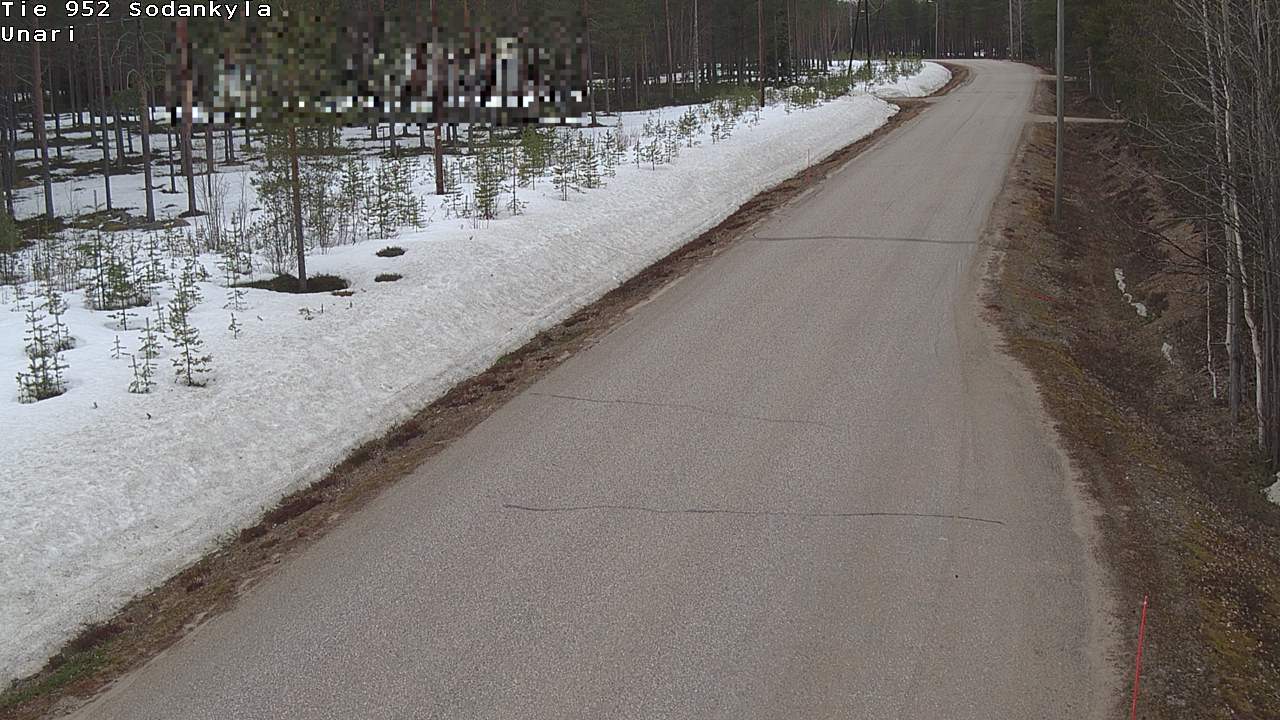 Weather Camera Image Väg 952 Sodankylä, Unari, Sodankylä, Lappi