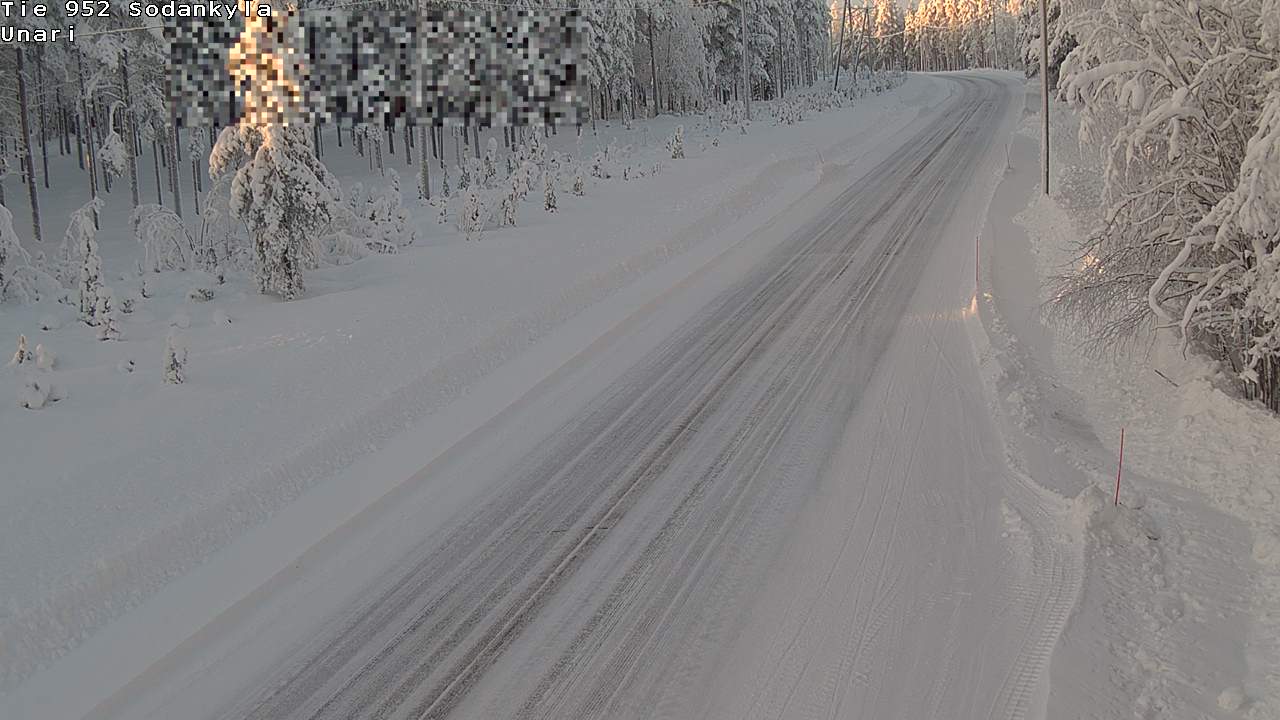 Weather Camera Image Road 952 Sodankylä, Unari, Sodankylä, Lappi