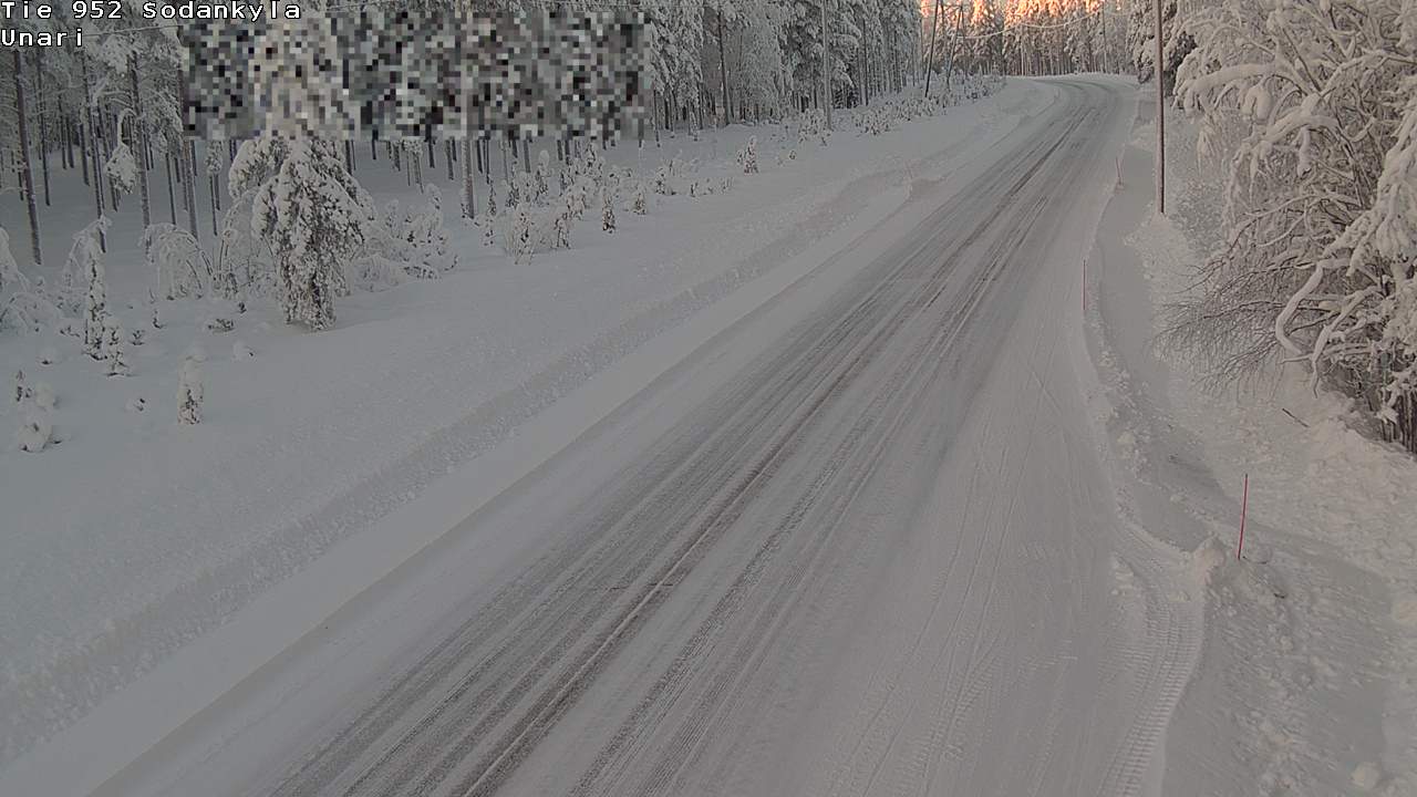 Weather Camera Image Road 952 Sodankylä, Unari, Sodankylä, Lappi