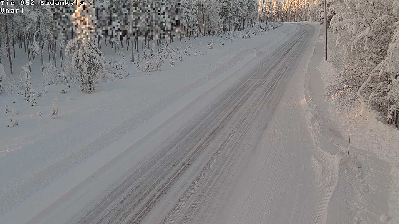 Weather Camera Image Road 952 Sodankylä, Unari, Sodankylä, Lappi