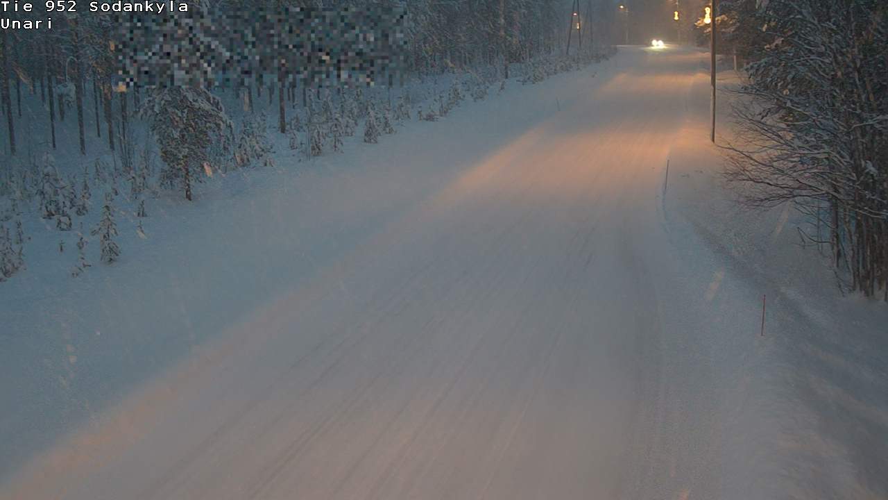 Weather Camera Image Väg 952 Sodankylä, Unari, Sodankylä, Lappi