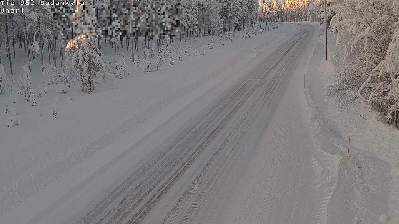 Weather Camera Image Road 952 Sodankylä, Unari, Sodankylä, Lappi