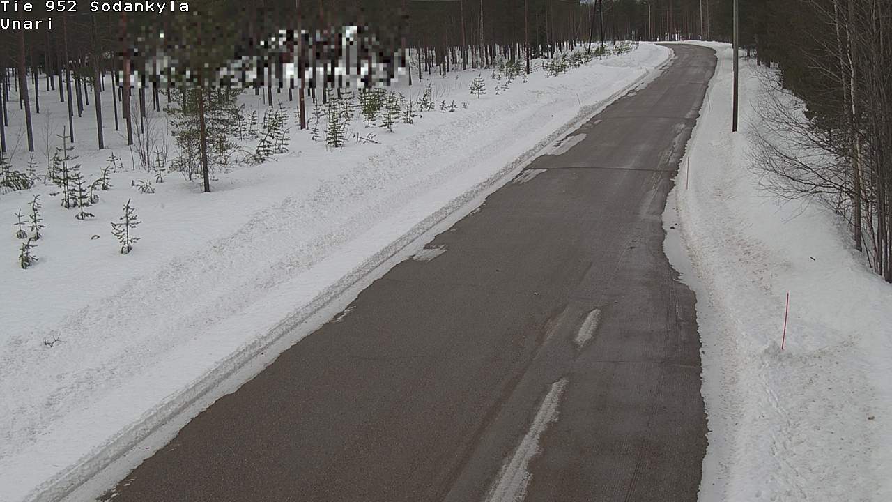 Weather Camera Image Road 952 Sodankylä, Unari, Sodankylä, Lappi