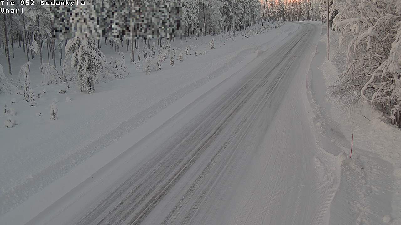 Weather Camera Image Road 952 Sodankylä, Unari, Sodankylä, Lappi