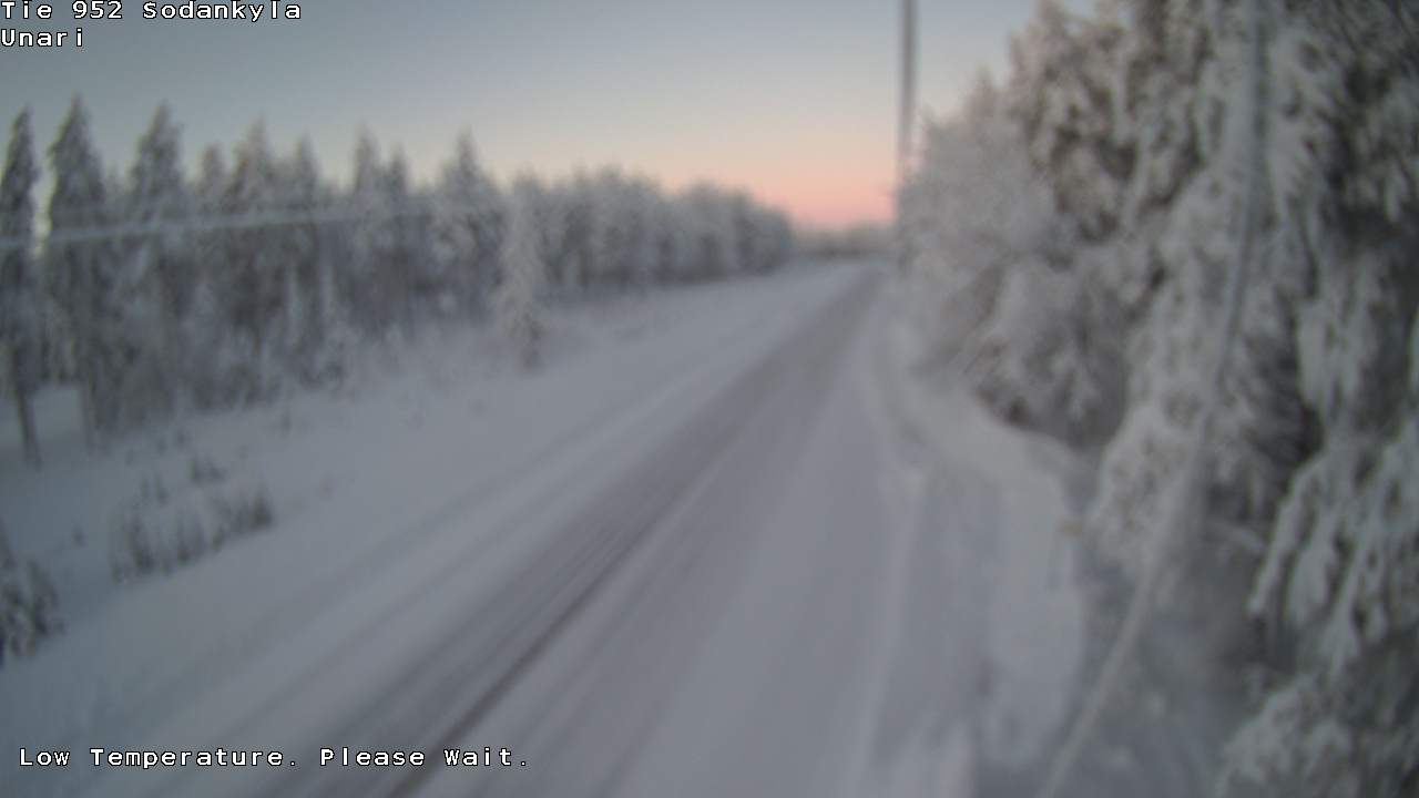 Weather Camera Image Road 952 Sodankylä, Unari, Sodankylä, Lappi