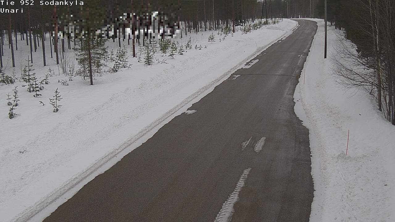 Weather Camera Image Road 952 Sodankylä, Unari, Sodankylä, Lappi