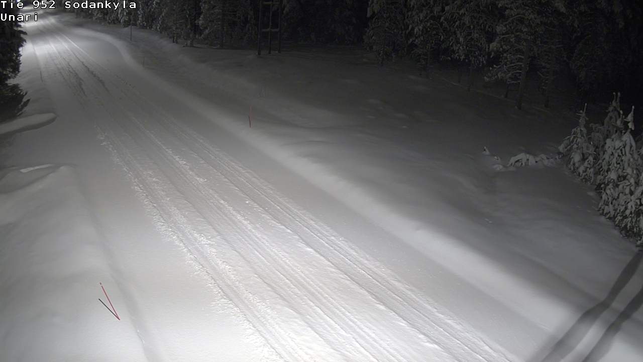 Weather Camera Image Road 952 Sodankylä, Unari, Sodankylä, Lappi