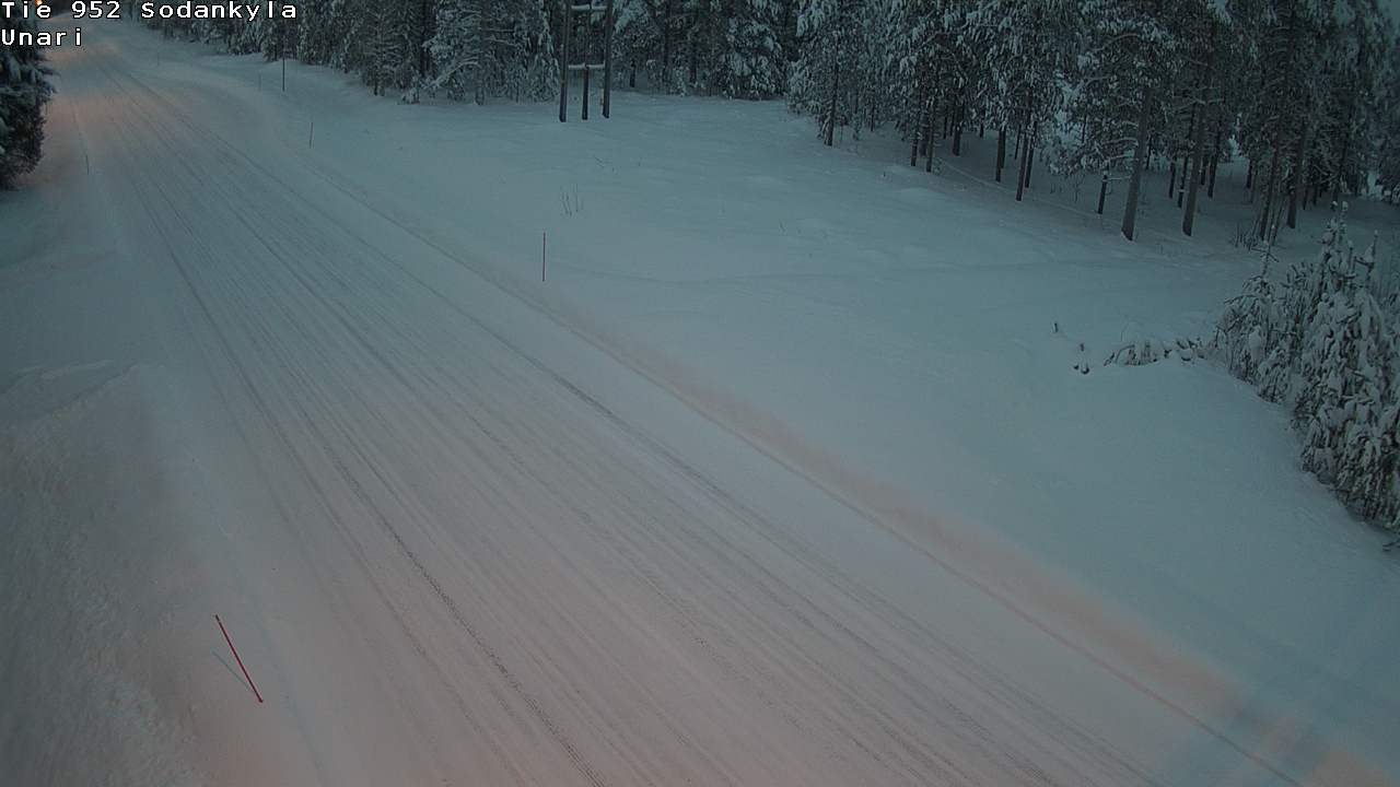 Weather Camera Image Road 952 Sodankylä, Unari, Sodankylä, Lappi
