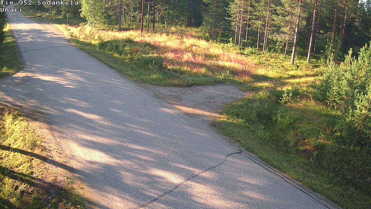 Weather Camera Image Väg 952 Sodankylä, Unari, Sodankylä, Lappi