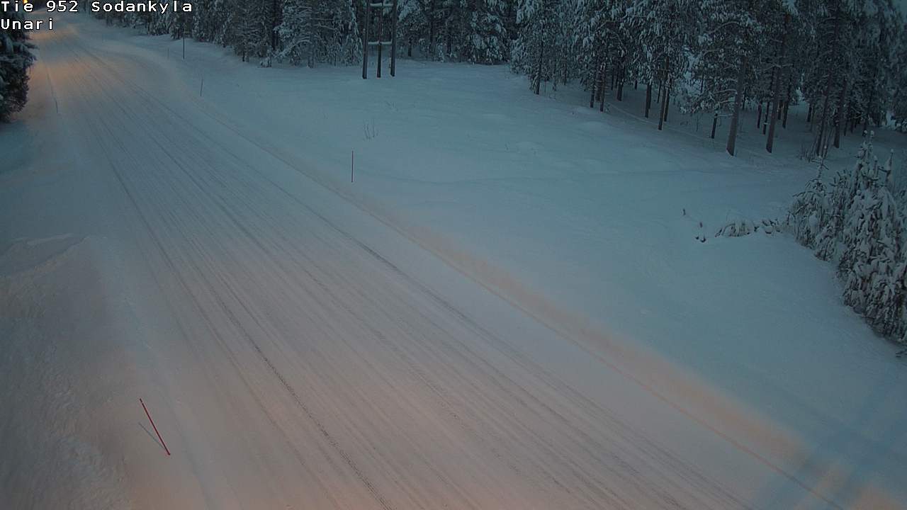 Weather Camera Image Road 952 Sodankylä, Unari, Sodankylä, Lappi