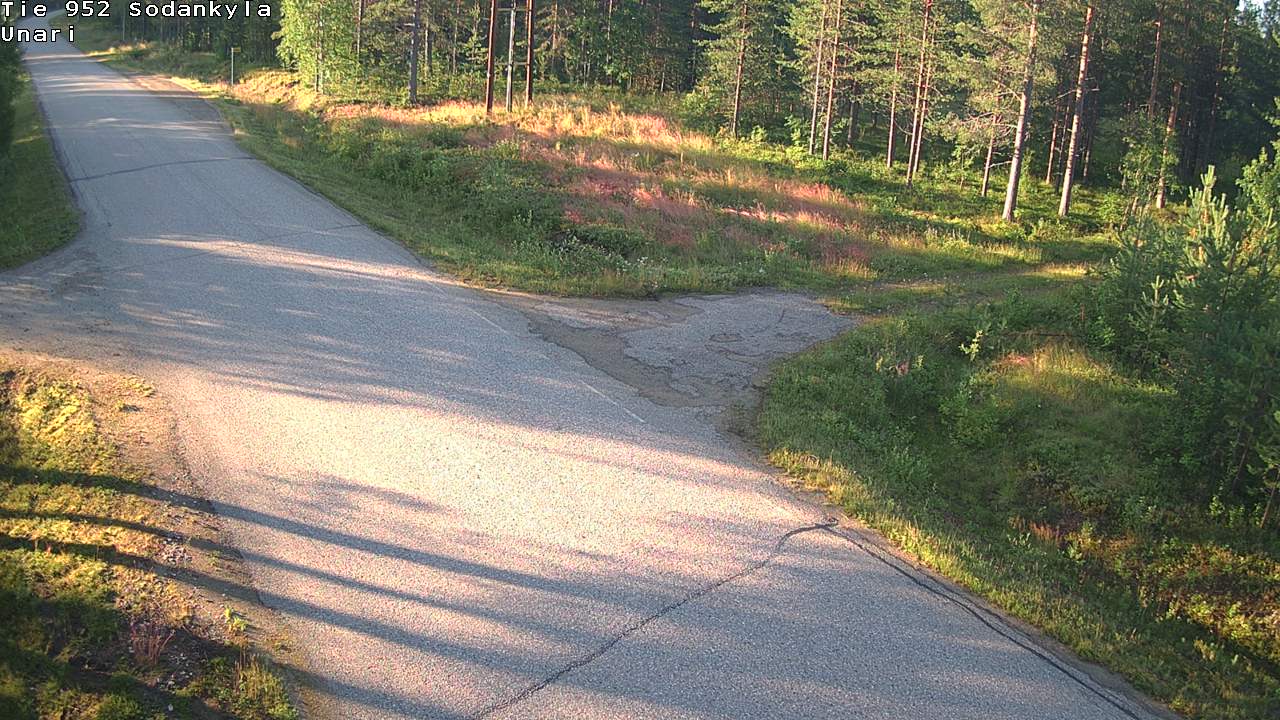 Weather Camera Image Väg 952 Sodankylä, Unari, Sodankylä, Lappi