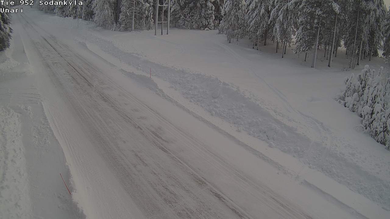Weather Camera Image Road 952 Sodankylä, Unari, Sodankylä, Lappi