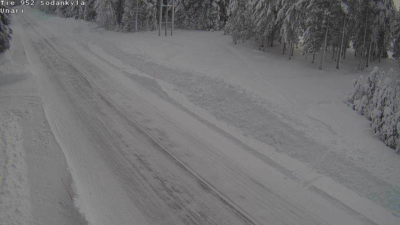 Weather Camera Image Road 952 Sodankylä, Unari, Sodankylä, Lappi
