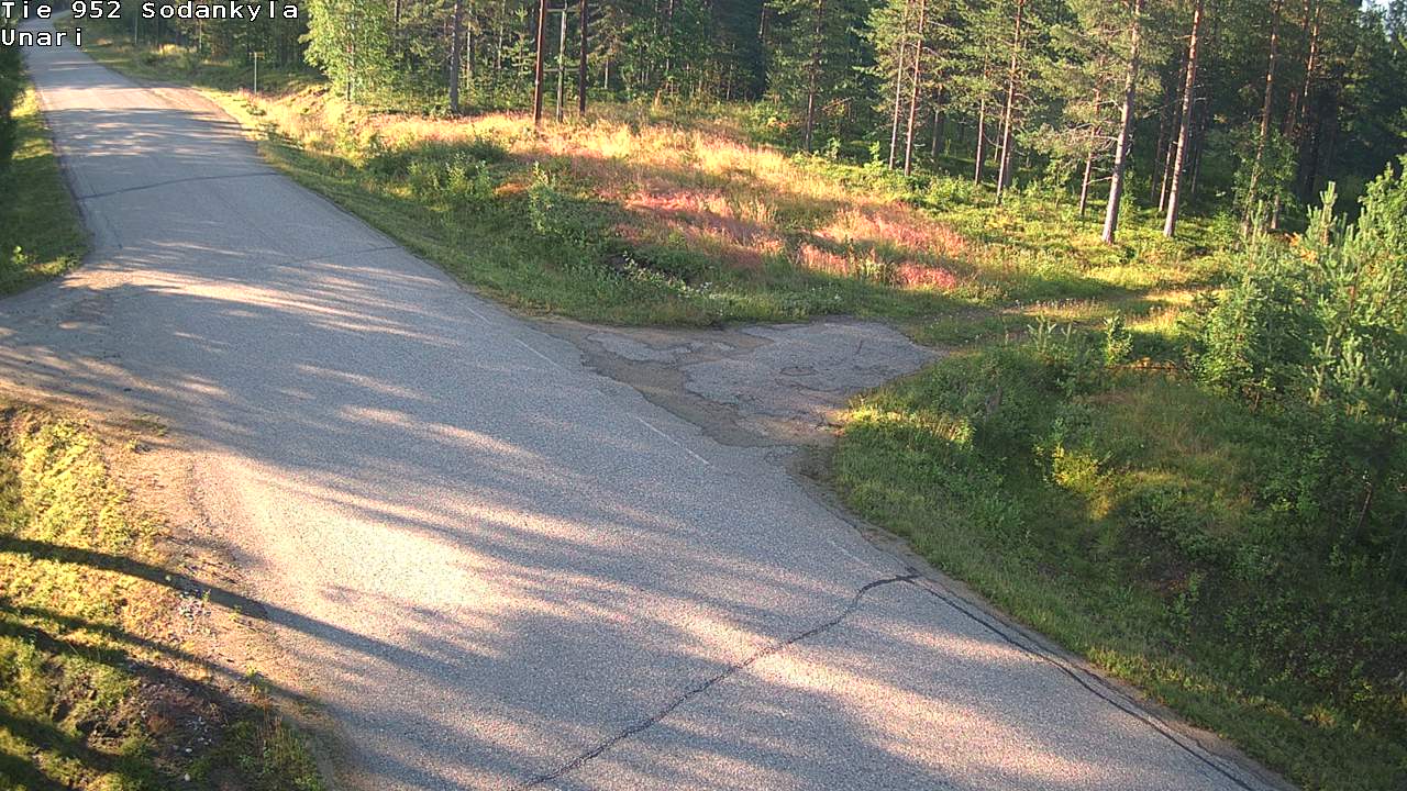 Weather Camera Image Väg 952 Sodankylä, Unari, Sodankylä, Lappi