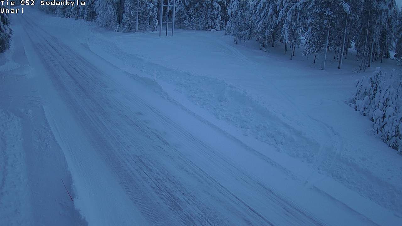 Weather Camera Image Road 952 Sodankylä, Unari, Sodankylä, Lappi