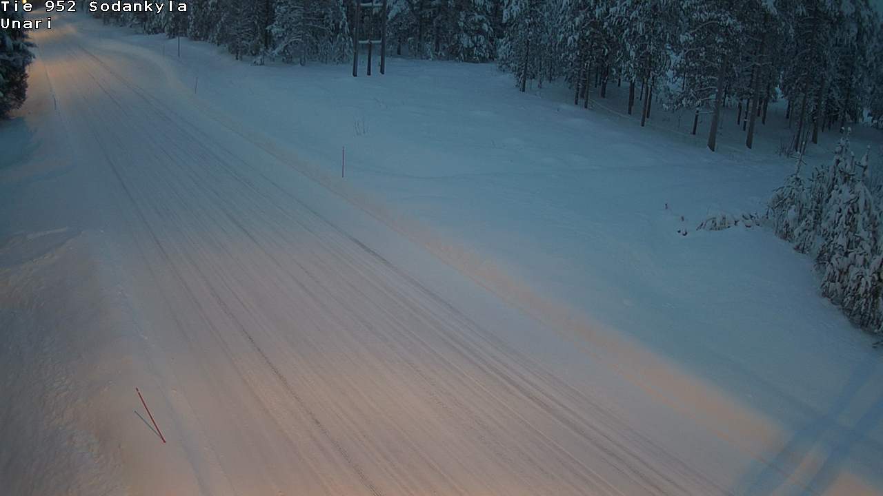 Weather Camera Image Road 952 Sodankylä, Unari, Sodankylä, Lappi